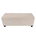6 Button Nail Linen & Shoe Storage Bench