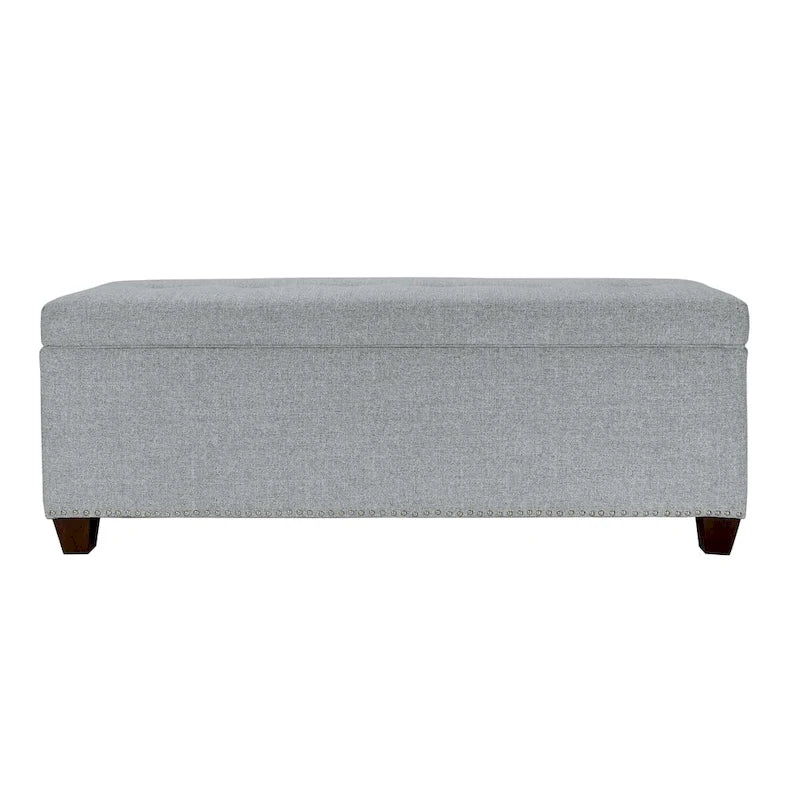 6 Button Nail Linen & Shoe Storage Bench
