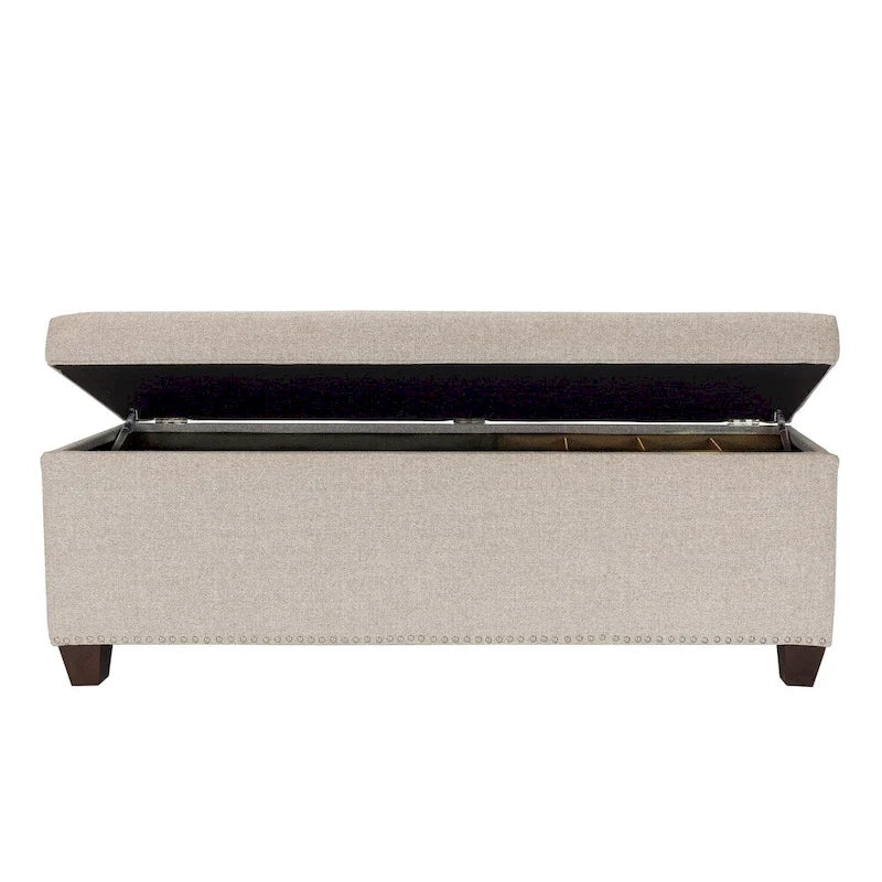 6 Button Nail Linen & Shoe Storage Bench