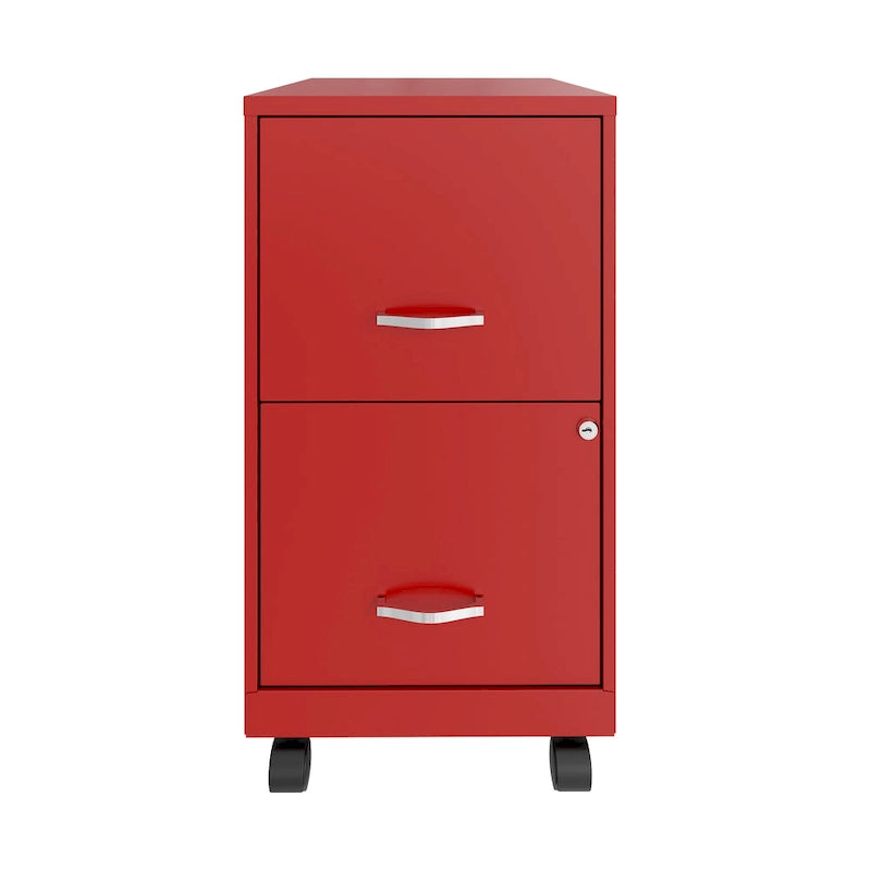 18 2 Drawer Smart Vertical File Cabinet, Lava Red