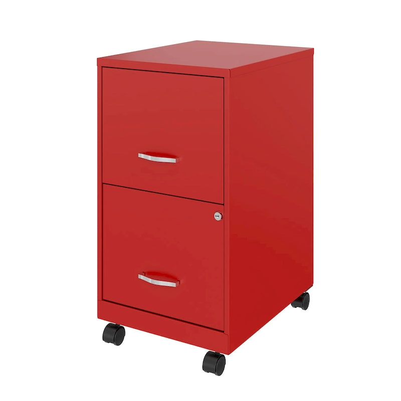 18 2 Drawer Smart Vertical File Cabinet, Lava Red