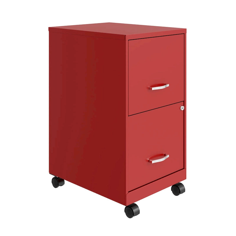 18 2 Drawer Smart Vertical File Cabinet, Lava Red
