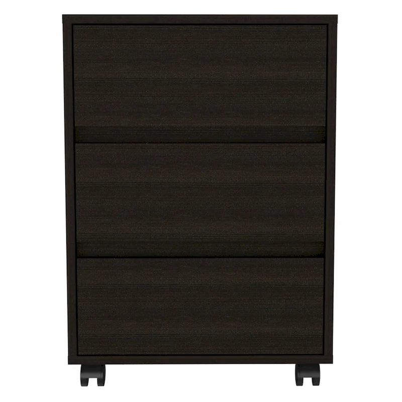 Three Drawers Filing Cabinet Roller Blade Glide