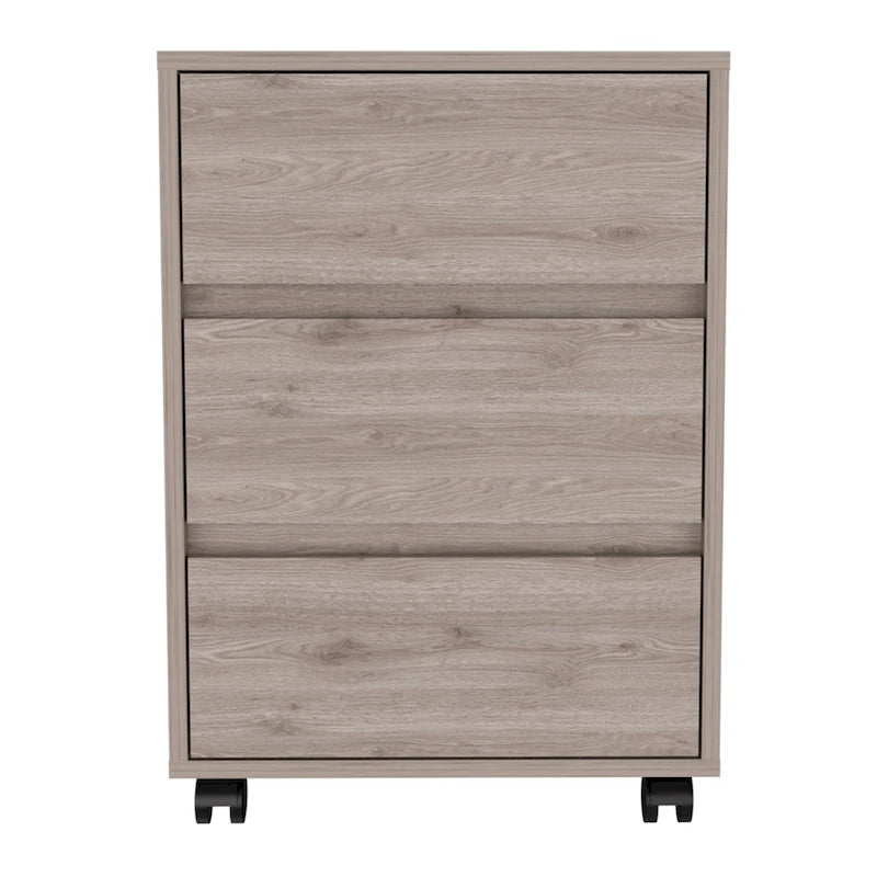 Three Drawers Filing Cabinet Roller Blade Glide
