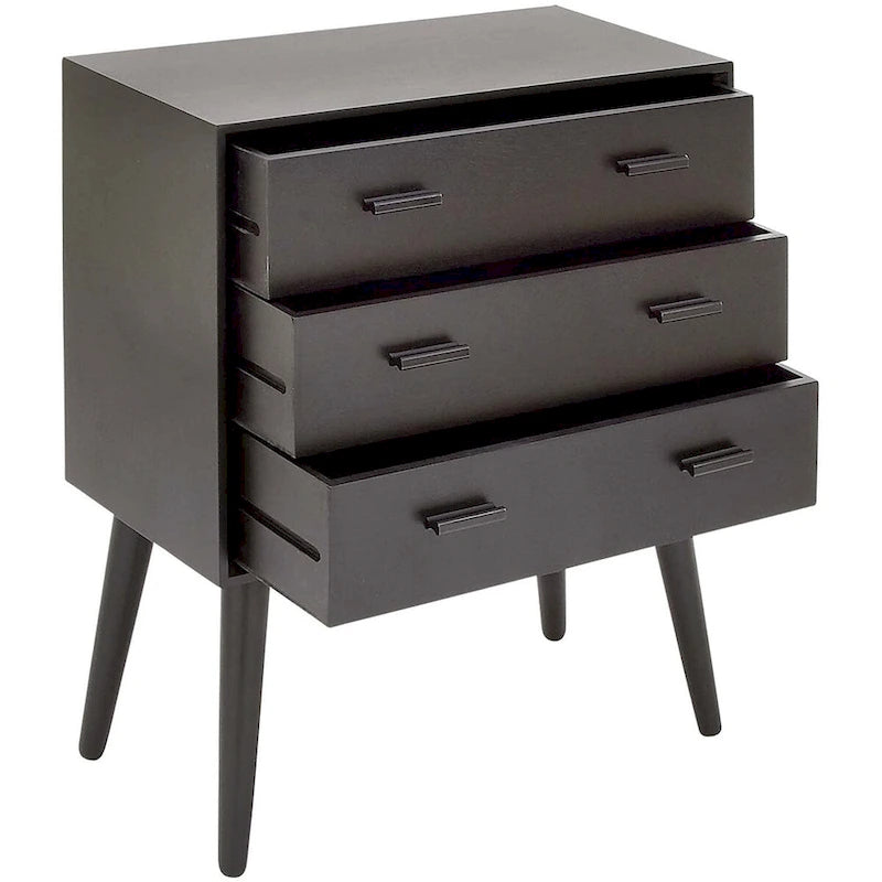 Modern 3-Drawer Chest - 24 x 12 x 28