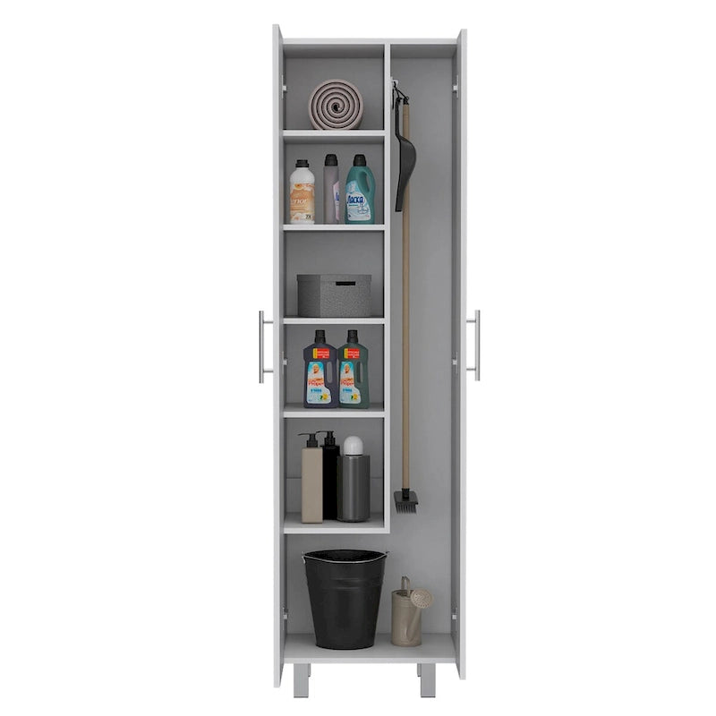 Cleaning Cabinet, Double Door Cabinet, Four Legs, Five Shelves
