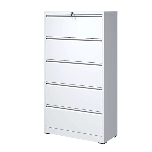 5 Drawer Metal Lateral File Cabinet,Filing Cabinet with Lock,Lockable File Cabinet for Home Office,Locking Metal File Cabinet