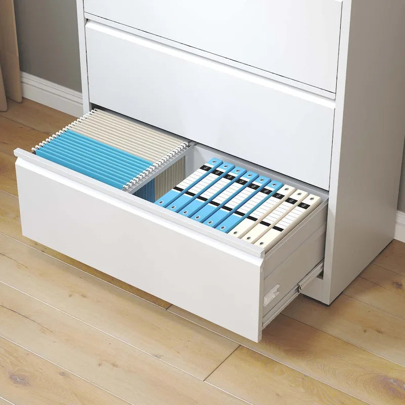 5 Drawer Metal Lateral File Cabinet,Filing Cabinet with Lock,Lockable File Cabinet for Home Office,Locking Metal File Cabinet