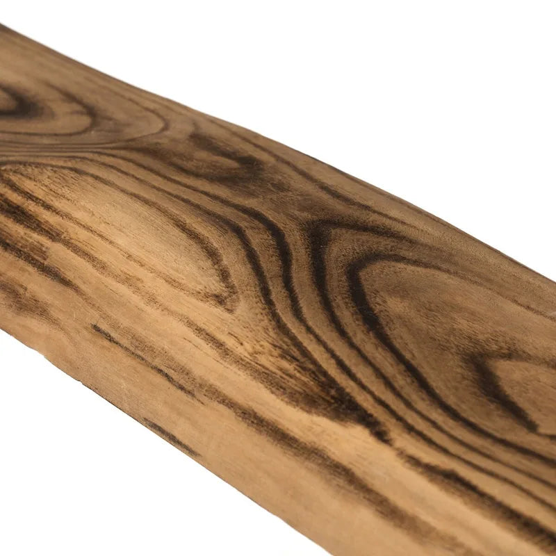 Rustic Carved Wood Natural Log Accent Bench