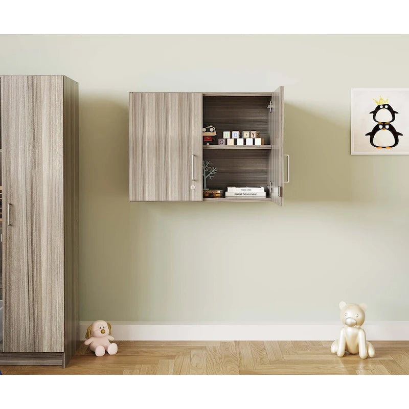 Tot Mate 2-Level Wall Cabinet; 30 x 14.5 x 22.5, Ready-To-Assemble