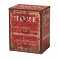Vintage Faux Leather and Wood 3-Drawer Storage Trunk