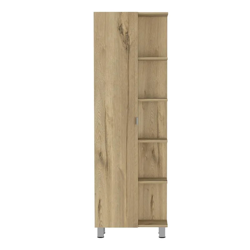 Linen Cabinet, Four Interior Shelves, Five External Shelves